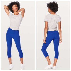 Lululemon Wunder Under HR Crop 21" in Jet Stream